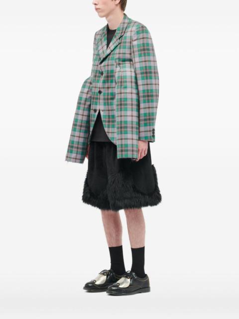 Comme des Garçons Homme Plus plaid blazer
