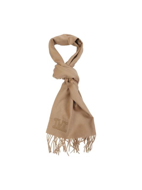 Max Mara embroidered fringed scarf