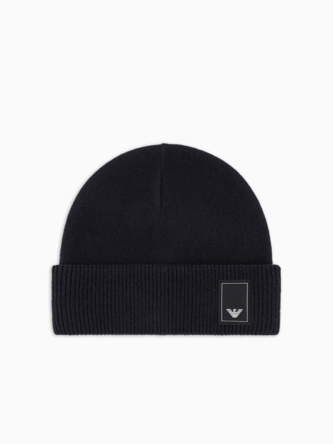 EMPORIO ARMANI Travel Essential wool beanie