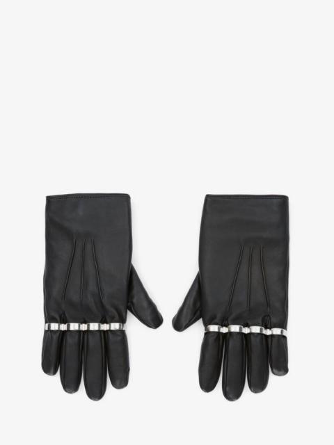 Alexander McQueen Women's Classic Cropped Gloves in Black