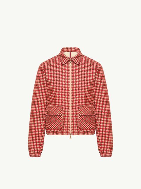 Moncler Lanset Velvet Down Shirt Jacket