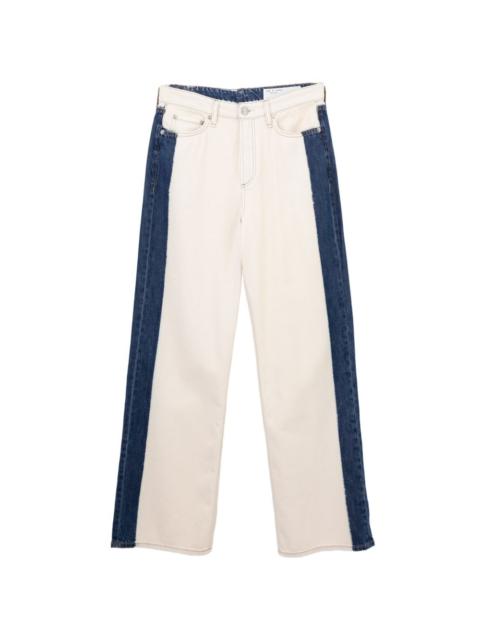 rag & bone two-tone straight-leg jeans