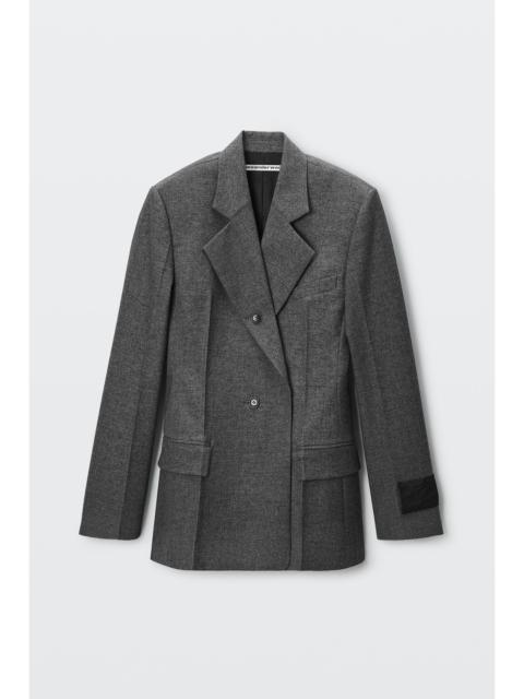 Alexander Wang tweed button-detail blazer