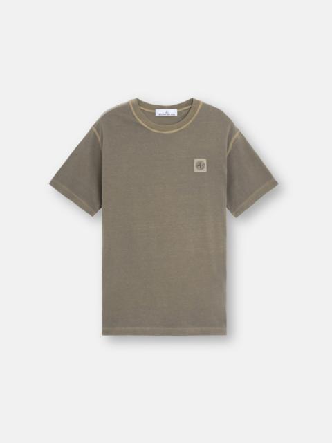 Stone Island 23757 ORGANIC COTTON JERSEY 'FISSATO' EFFECT