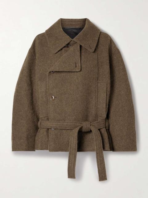 Lemaire Belted wool and alpaca-blend coat