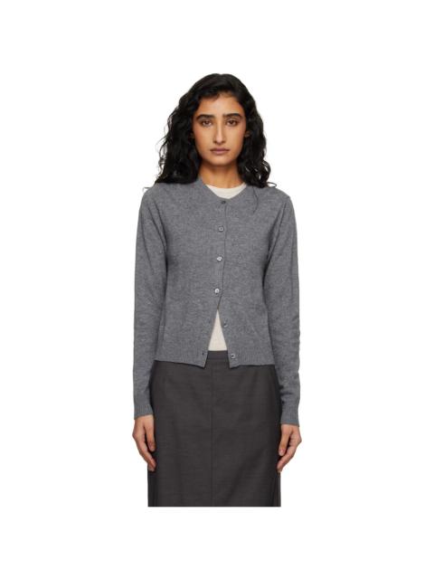 Dunst Gray Essential Crewneck Knit Cardigan