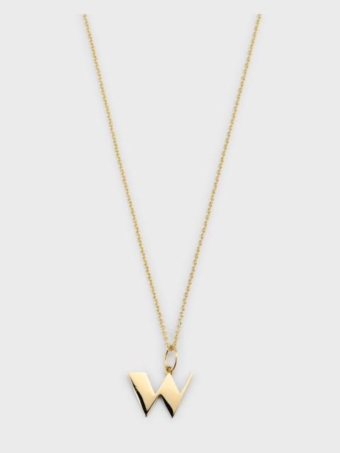 SYDNEY EVAN 14K Pure Block Initial Necklace