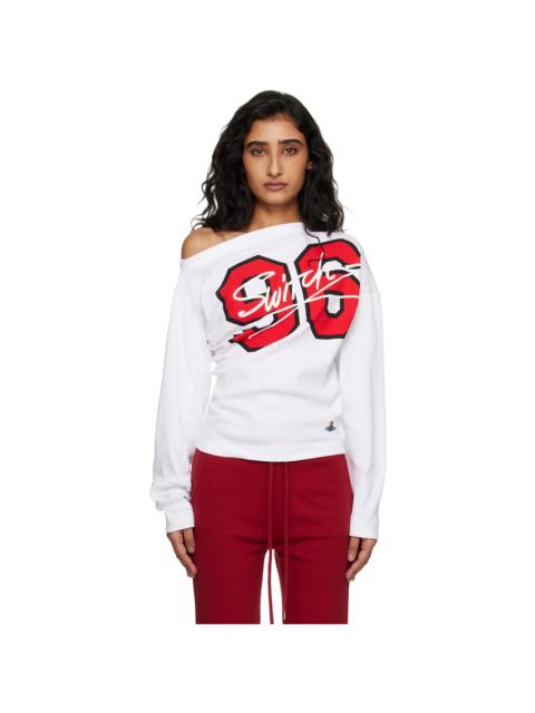 Vivienne Westwood White '96 Switch' Long Sleeve Hebo T-shirt