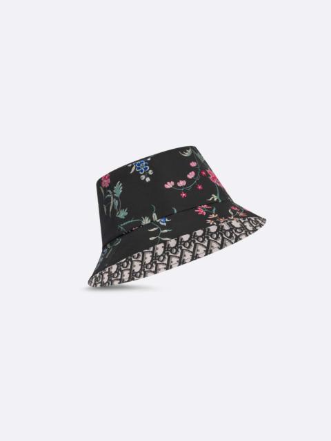Dior Teddy-D Dior Petites Fleurs Reversible Small Brim Bucket Hat