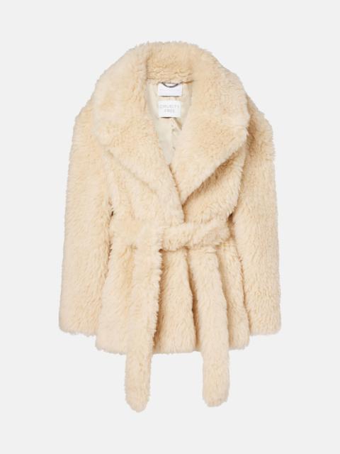 Stella McCartney Belted wool-blend teddy jacket