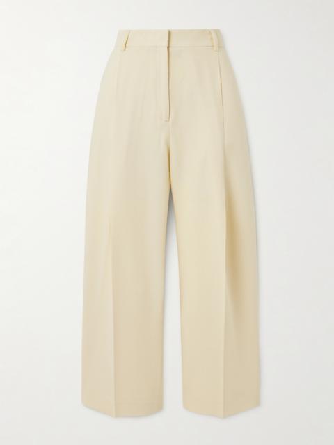TOTEME Pleated Crepe Wide-leg Pants