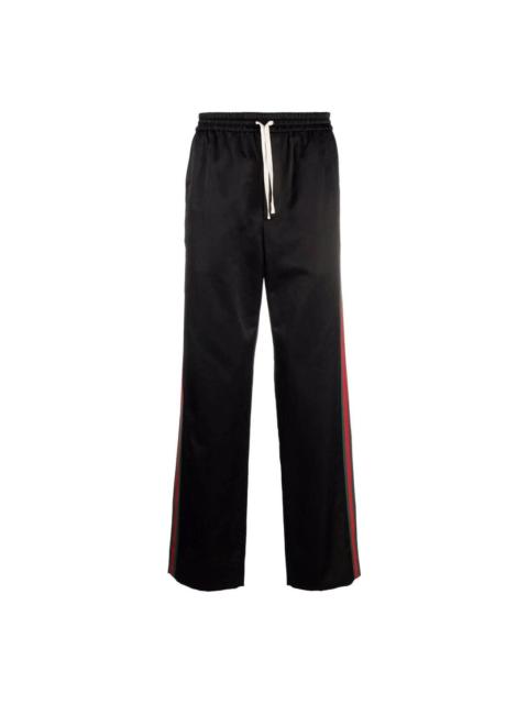 GUCCI Gucci Web-Panel Track Pants 'Black' 654880-ZAGU7-1043