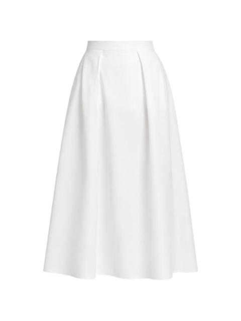 ELIE SAAB poplin midi skirt