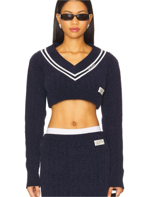 We11done Cable Cropped Sweater