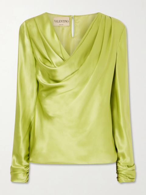 Valentino Silk-satin Blouse