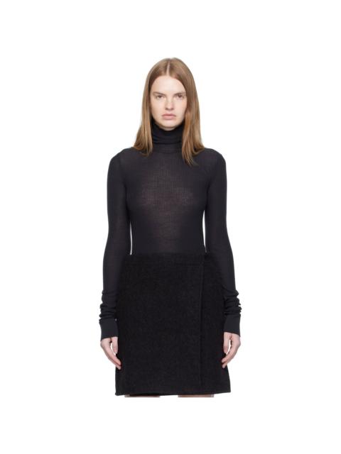 Lemaire Gray Seamless Turtleneck