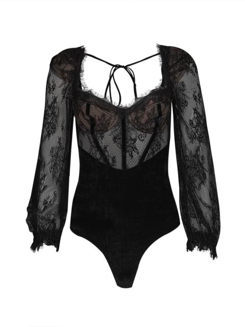 PatBO Open Back Bodysuit