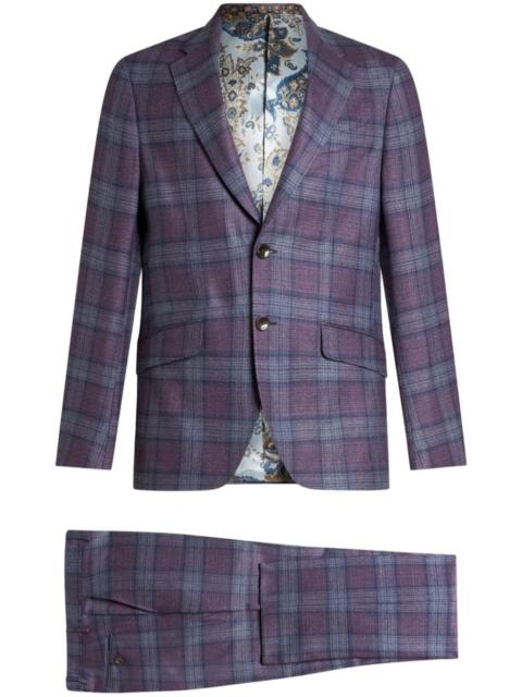 Etro plaid wool two-piece suit