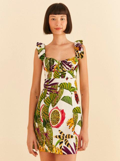 FARM RIO Striped Forest Mini Dress
