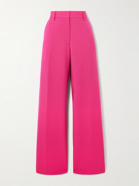 Dries Van Noten Wool And Mohair-blend Twill Straight-leg Pants