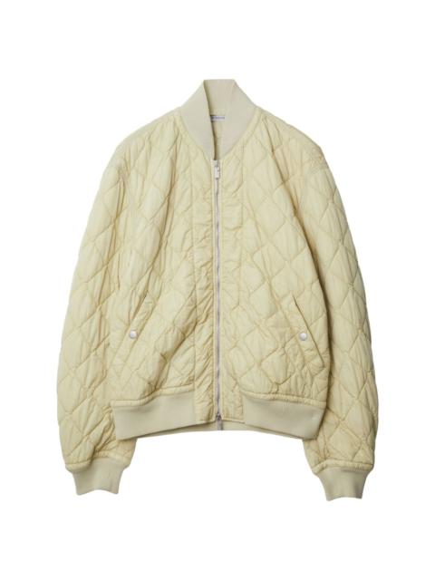Burberry stand up-collar quilted bomber jacket