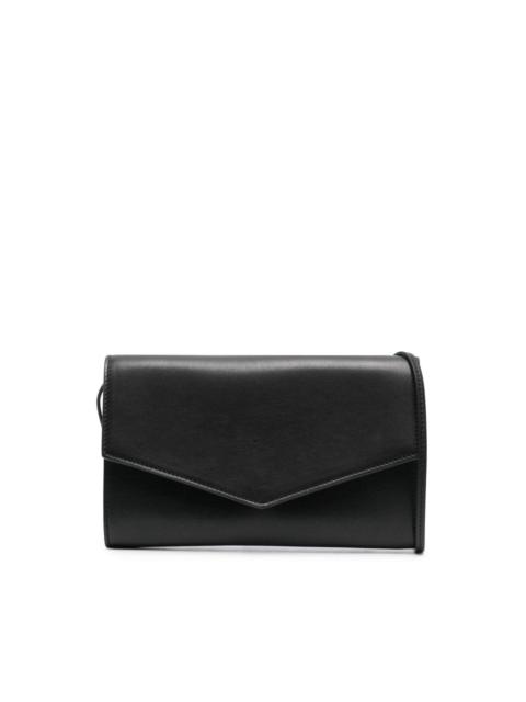 Envelope leather clutch