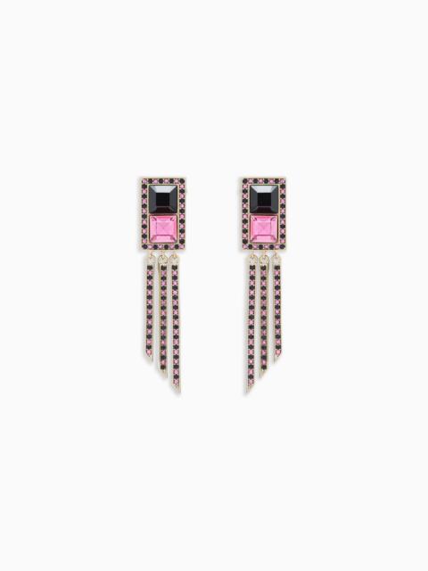 GIORGIO ARMANI PENDANT EARRINGS WITH SWAROVSKI CRYSTALS