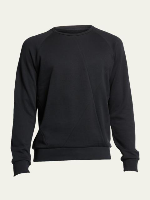 CORNELIANI Men's Paneled Raglan Crew Sweater