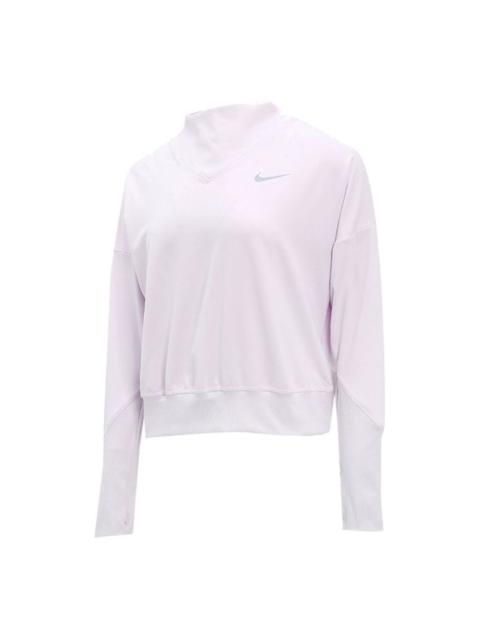 Nike (WMNS) Nike Running Training Pullover Sports Long Sleeves Pink Red T-Shirt DA1057-573