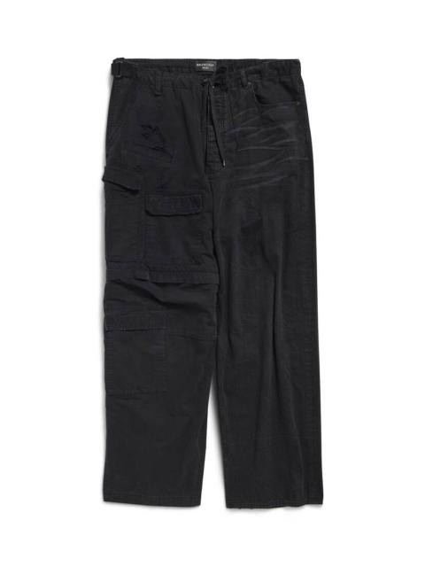 Hybrid Baggy Pants in Black