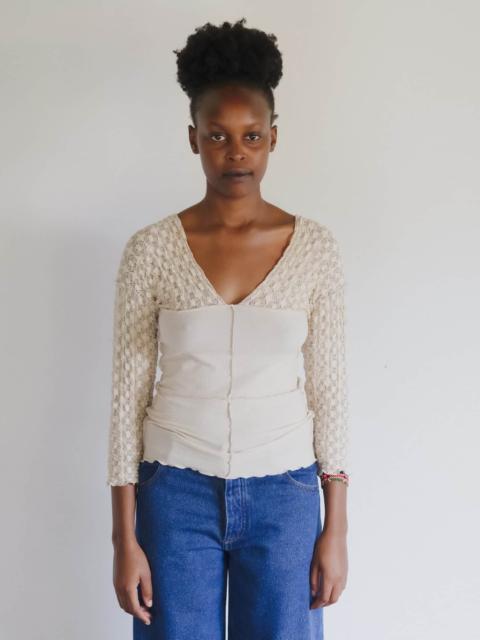 BASERANGE Nehru Long Sleeve Tee
                  - Organic Cotton Rib