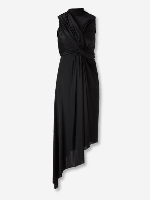BALENCIAGA DRAPED MIDI DRESS