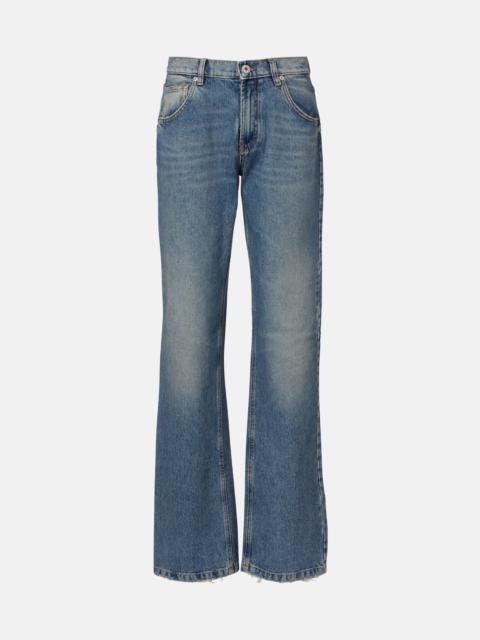 Blumarine Logo straight jeans