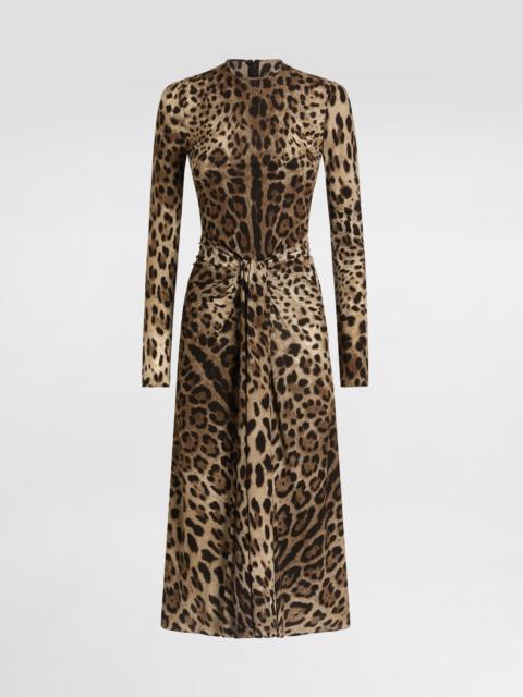 Dolce & Gabbana Leo-print viscose jersey dress