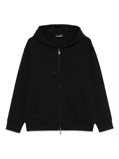 EMPORIO ARMANI logo-embossed hoodie