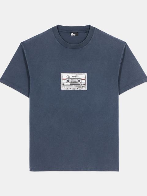 The Kooples CARBON BLUE SCREEN PRINTED T-SHIRT