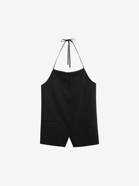 The Frankie Shop Melwin Halter Vest - Black