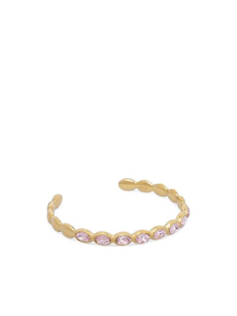 GUESS USA Divina crystal-embellished open-cuff bracelet