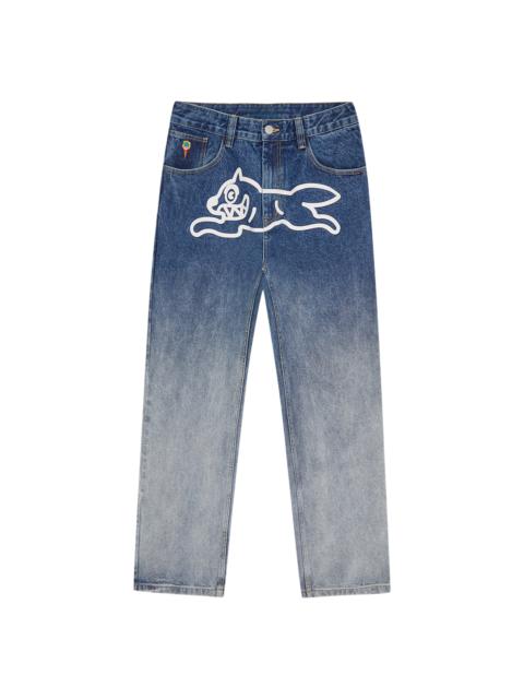 ICECREAM FADE OUT RUNNING DOG DOUBLE SCOOP DENIM PANTS