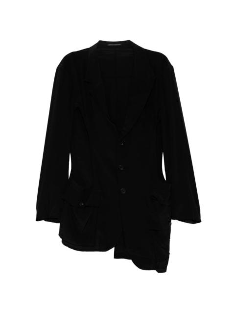 Yohji Yamamoto asymmetric hem jacket