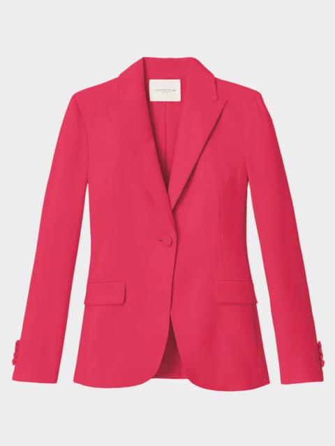 Lafayette 148 New York Single-Button Finesse Crepe Blazer