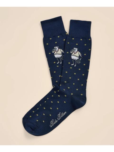 Brooks Brothers Cotton-Blend Henry Tennis Socks
