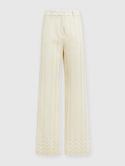 Missoni Classic zigzag cotton and viscose trousers