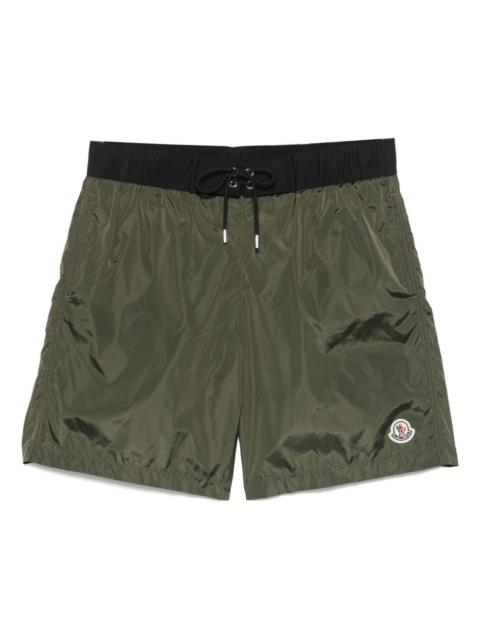 Moncler logo-appliqué swim shorts