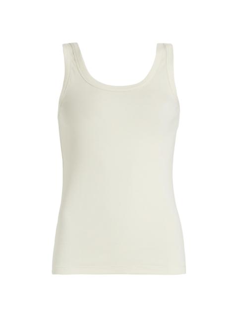 FABIANA FILIPPI Women's Diamante Trim Rib-Knit Tank - Natural
