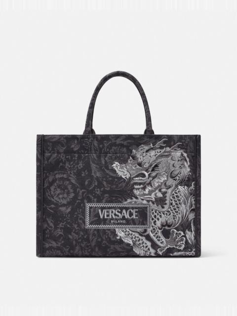 VERSACE Athena Year of the Dragon Tote Bag
