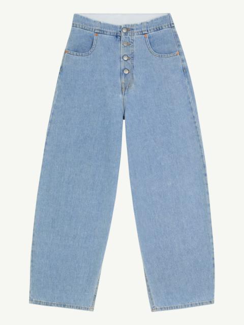 Cropped mid-rise jeans