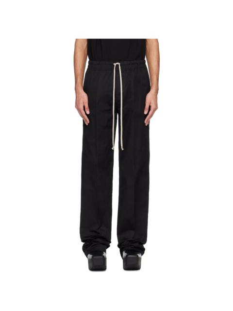 Rick Owens Black Temple Dietrich Drawstring Trousers