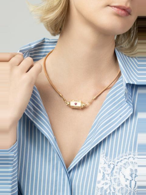 MARIE LICHTENBERG Love You Locket Leather Necklace