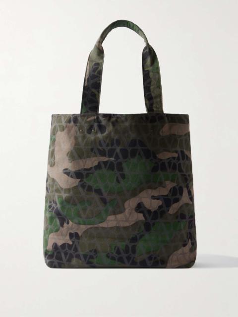 Printed Cotton-Canvas Tote Bag